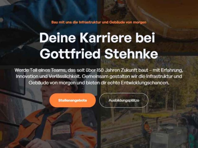 Unsere eigene Karriere-Page